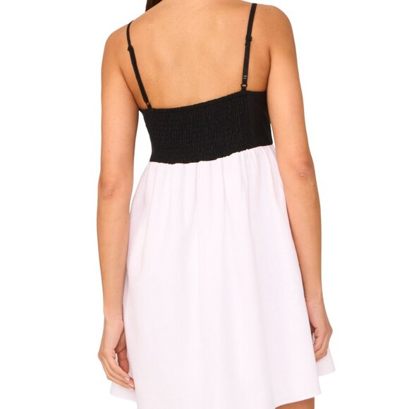 1.STATE Colorblocked Empire-Waist Mini Dress – NWT – XS – Black/White - Picture 3 of 3